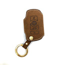 AEGIS Alcantara BMW2 Smart Car Key Holder - Brown