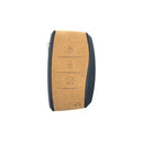 Aegis Aero Alcantara Leather Hyundai Elantra (600) 3 Button Smart Key Case - BROWN